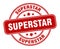 superstar stamp. superstar round grunge sign.