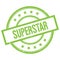 SUPERSTAR text written on green vintage stamp