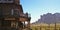 A Superstition Mountain View from Goldfield Ghost Town