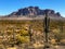 Superstition Mountains landscape Arizona southwest