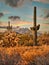 Superstitions Mountains Sunset in Arizona