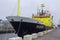 The superstructure and bridge of the Dutch fisheries+ research vessel Tridens berthed at Kennedy Wharf in the city of Cork