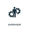 Supervisor icon. Creative element from business administration collection. Simple Supervisor icon for web design, apps and
