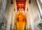 SUPHANBURI, THAILAND - OCTOBER 18, 2018: Big golden buddha statue at Wat Pa Lelai temple