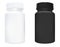 Supplement Bottle. Pill Jar. Sport Drug Bottle