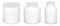 Supplement bottle white mockup. Vitamin pill jar