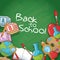 Supplies of back to school design