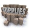 Supplies Cardboard Boxes Food Material Resources Needed Stock Room