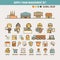 Supply chain infographic elements