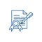 Supply contract line icon concept. Supply contract flat  vector symbol, sign, outline illustration.