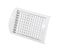 Supply and exhaust ventilation grilles on white background