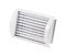 Supply and exhaust ventilation grilles on white background