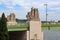 Support Boieldieu Bridge with sculptures, Rouen, France