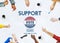 Support Collaboration Assistance Vote Election Concept