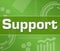 Support Green Technology Background Square