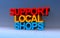 support local shops on blue