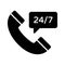 Support service icon, customer consultation vector, call center, helpline, hotline