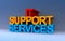 it support services on blue