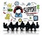 Support Solution Advice Help Care Satisfaction Quality Concept