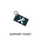 Support Ticket icon. Premium style design from web hosting icon collection. Pixel perfect Support Ticket icon for web