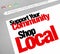Support Your Community Shop Local Website Store Screen