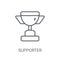 Supporter icon. Trendy Supporter logo concept on white backgroun