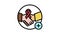 supportive dermato-oncology program color icon animation