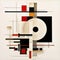 Suprematism-inspired Mission With Asian Design On White Background