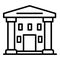 Supreme courthouse icon, outline style