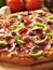 Supreme italian pizza with pepperoni and toppings