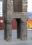 Sur, Diyarbakir, Turkey- September 17 2020:Closeup view of unique minaret based on four columns, dubbed the four-legged Minaret in