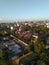 Surabaya, East Java, Indonesia, July 3, 2020: photos of housing taken above the building