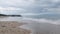 Surf on the beach of Olkhon Island on Lake Baikal