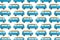 Surf camper van seamless pattern for print on fabric or paper