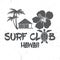 Surf club concept. Vector Summer surfing retro badge.