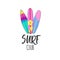 Surf club logo. Surfing print