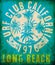 Surf Club Tropical graphic with typography design