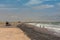 Surf fishing on the Skeleton Coast in the north of Swakopmund, Namibia