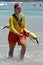 Surf lifesaver at Bondi Beach.