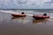 Surf rescue inflatable boats ready for action