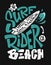 Surf rider print. t-shirt graphic design