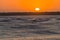 Surf-ski Paddler Ocean Sunrise