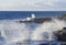 Surf, spray, sea, sky, iconic outcrops at Windansea Beach, La Jolla, CA