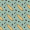 SURF STUFF SEAMLESS PATTERN COLOR GREEN