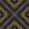 Surface 3d geometric greek vector seamless pattern. Luxury ornate modern background. Geometrical gold black repeat backdrop.