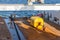 Surface buoy secured on deck onboard offshore anchor handler vessel