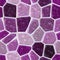 Surface floor marble mosaic seamless background with white grout - dark purple and violet color