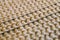 Surface of jute carpet backing surface with selective focus and limited depth of field