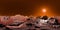 Surface of planet Mars, 8K HDRI map, spherical environment panorama background, light source rendering 3d equirectangular