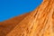 Surface of Uluru monolit, Ayers Rock, Red Center, Australia